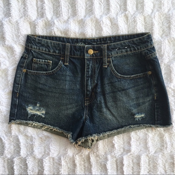 [Mossimo] High Rise Denim Short Shorts - Picture 1 of 3